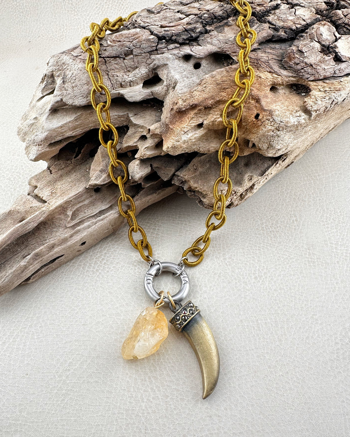 Citrine Amulet Necklace