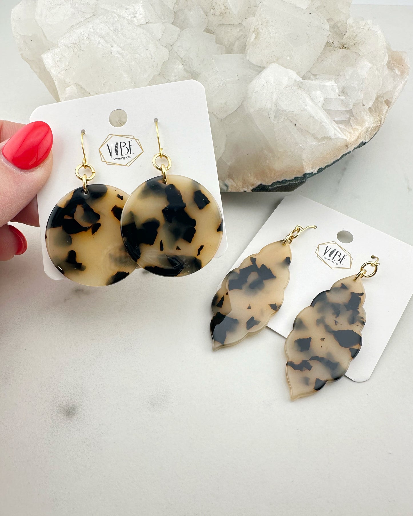 Leopard Resin Earrings