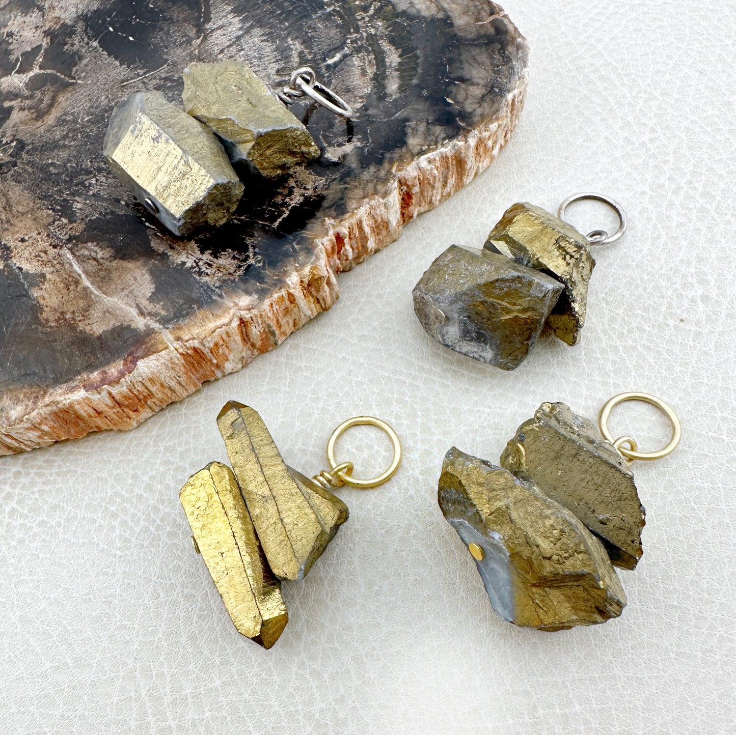 Rough Quartz Gold