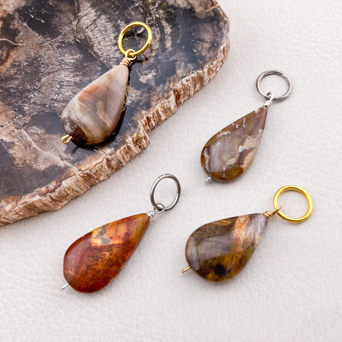 Petrified Wood Teardrop (L)