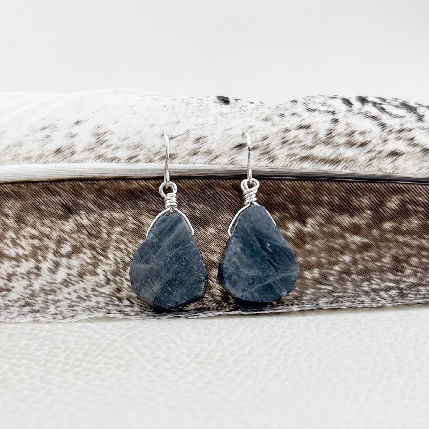 Labradorite Teardrop Earrings