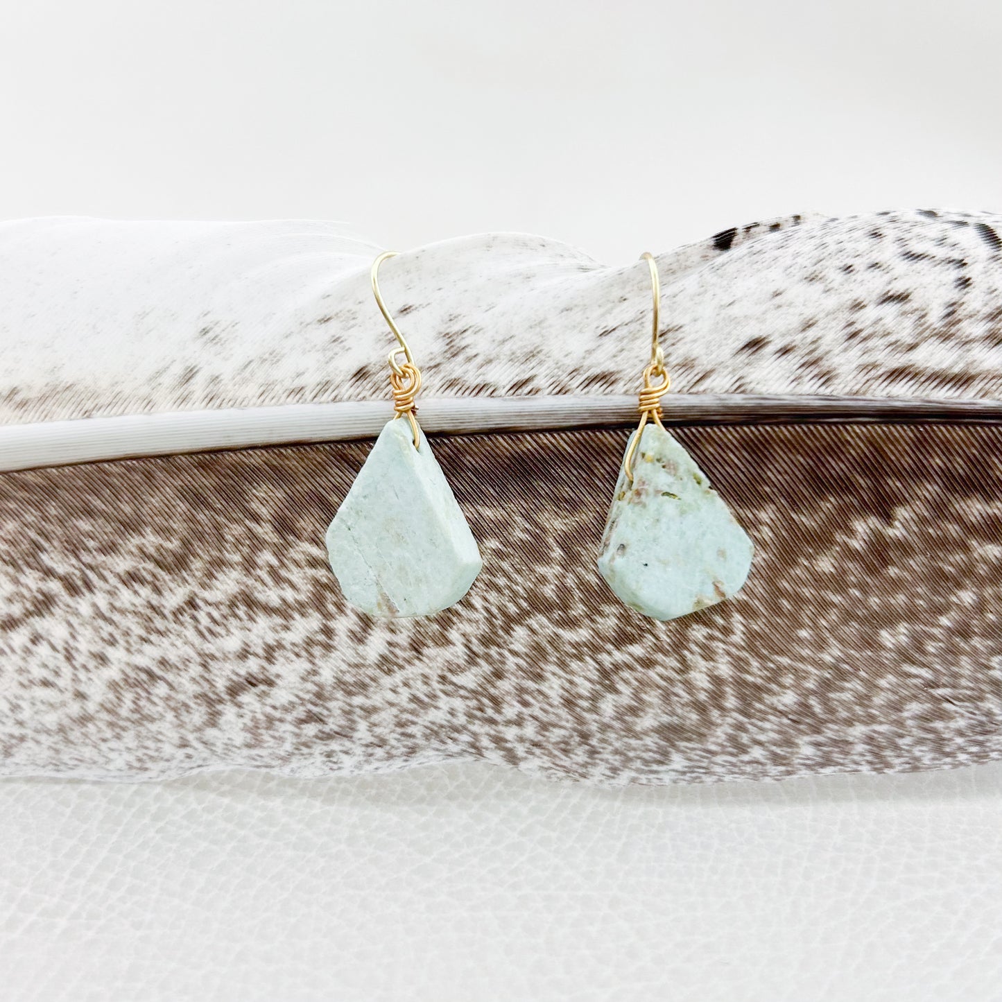 Chrysocolla Teardrop Earrings