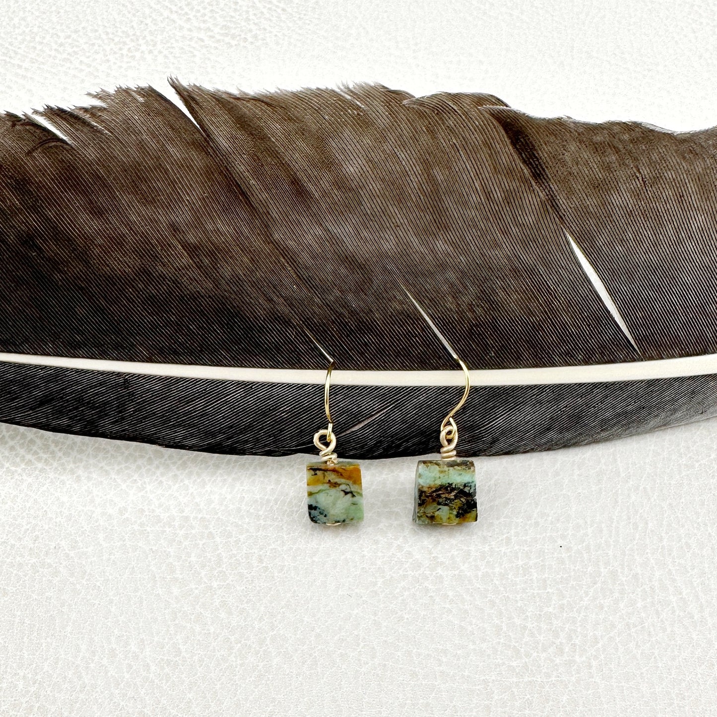 Inner-wisdom African Turquoise Earrings
