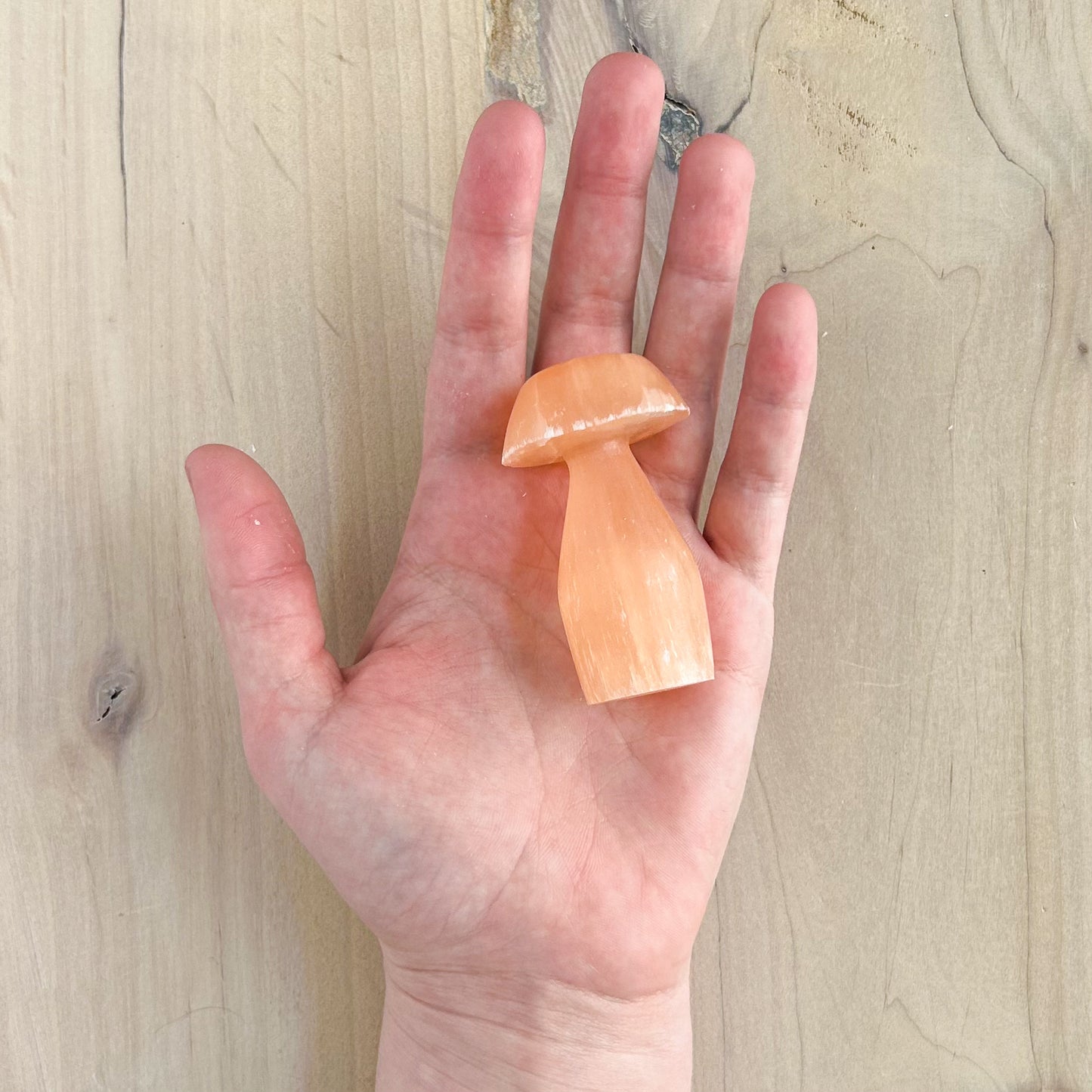 Peach Moonstone Mushroom