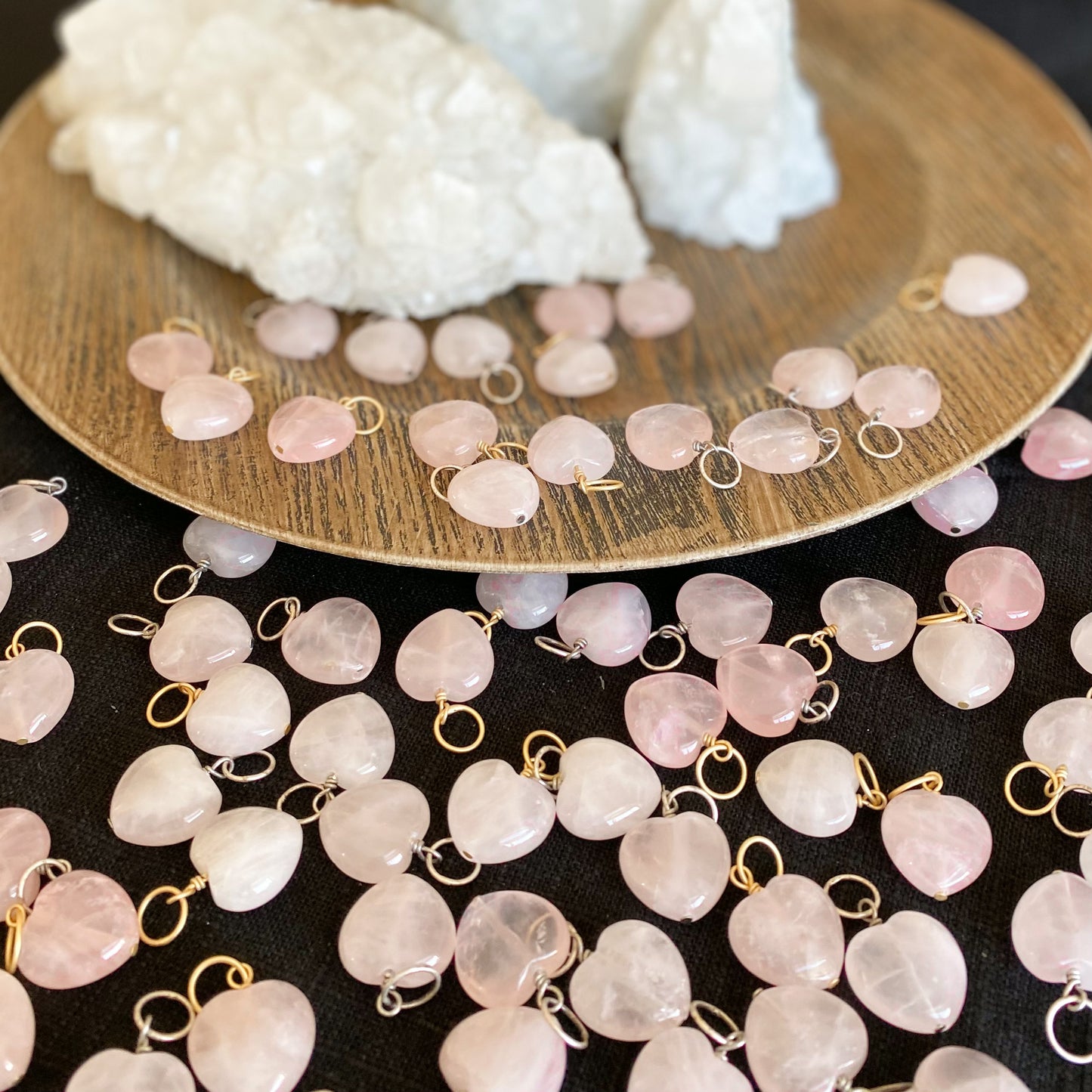 Rose Quartz Heart (M)
