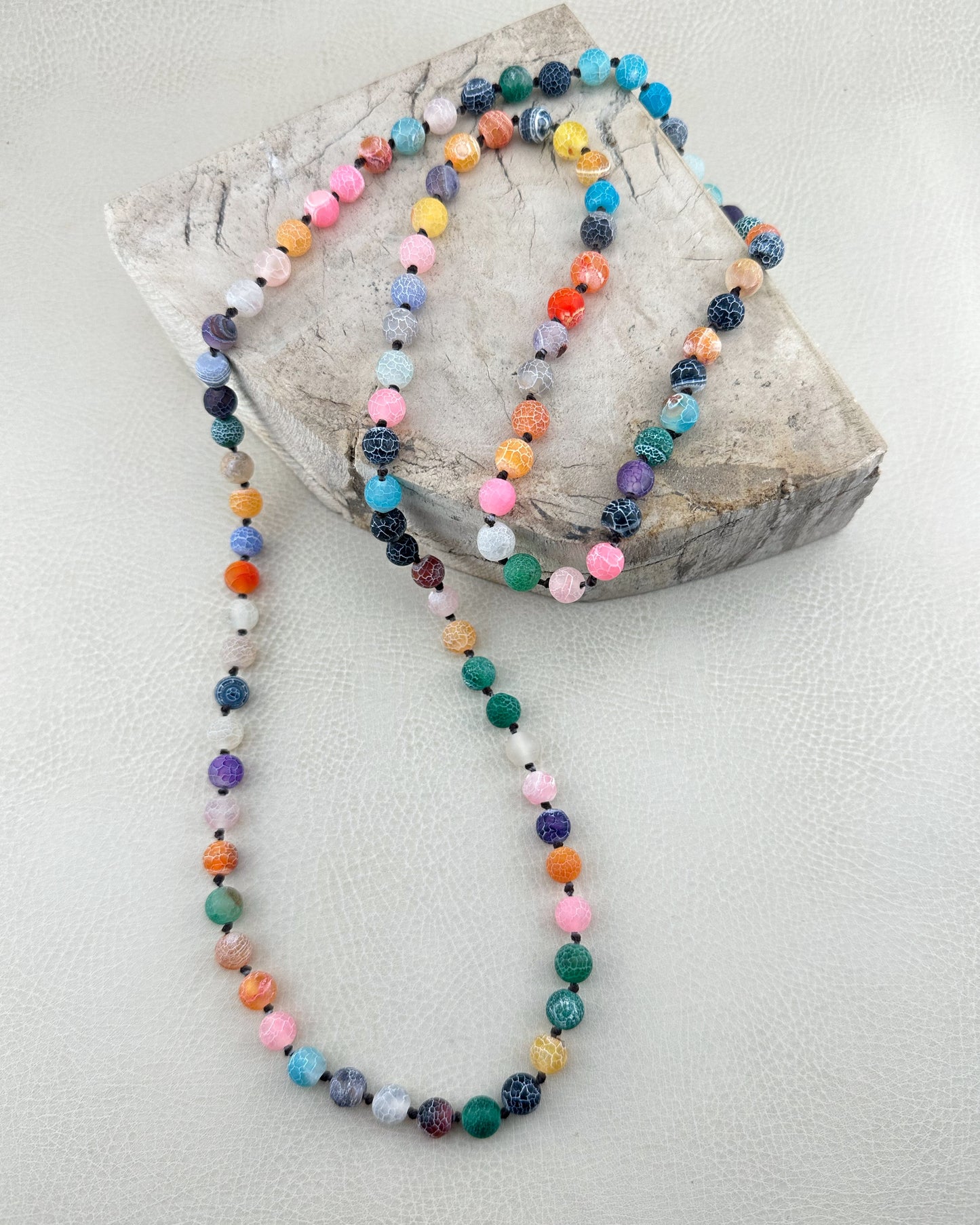 Fire Quartz Beaded Chain