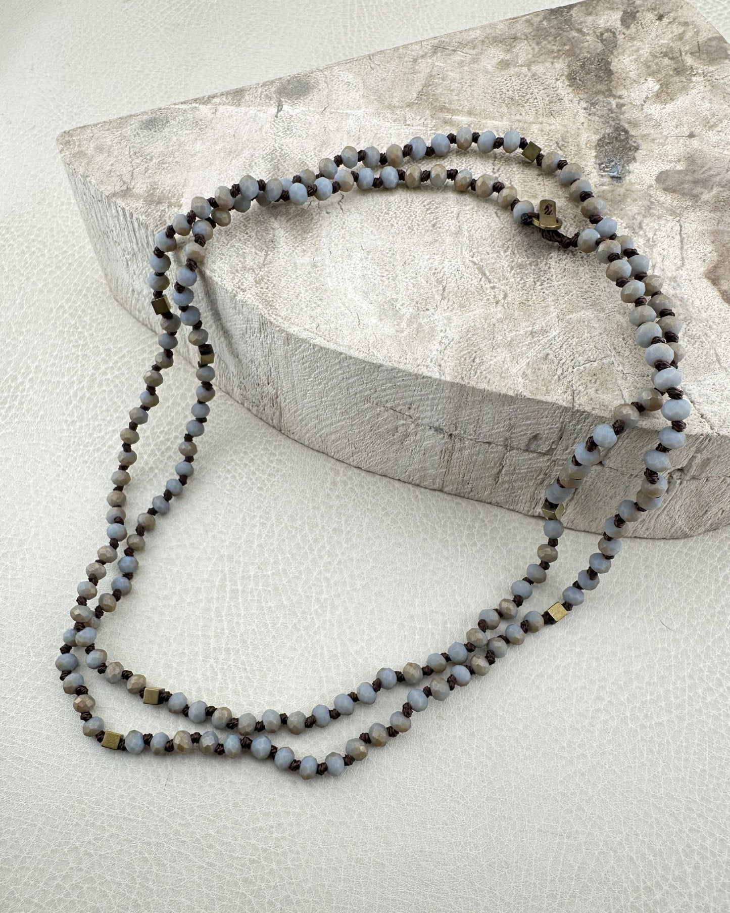 Dusty Periwinkle Knotted Chain