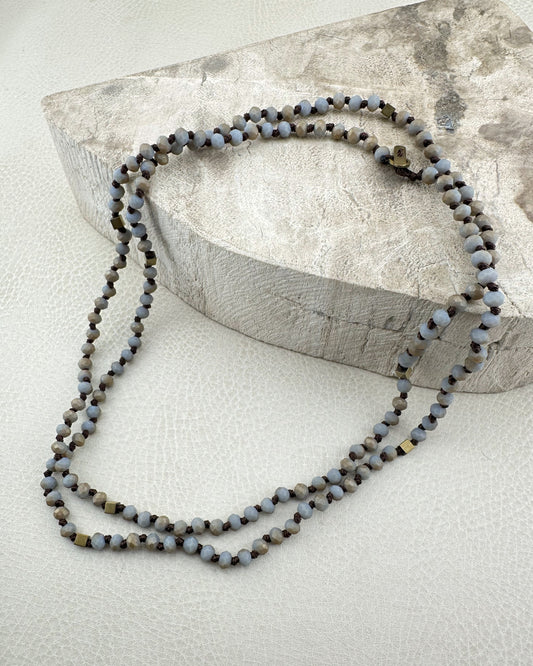 Dusty Periwinkle Knotted Chain