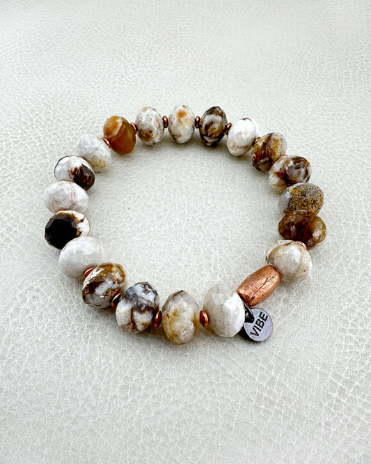Mocha Mood - Chocolate Agate Bracelet