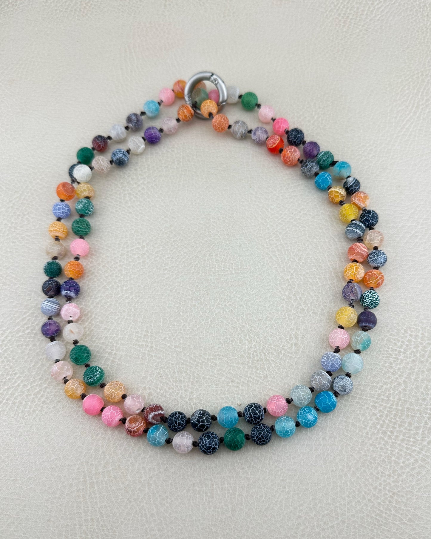 Fire Quartz Beaded Chain