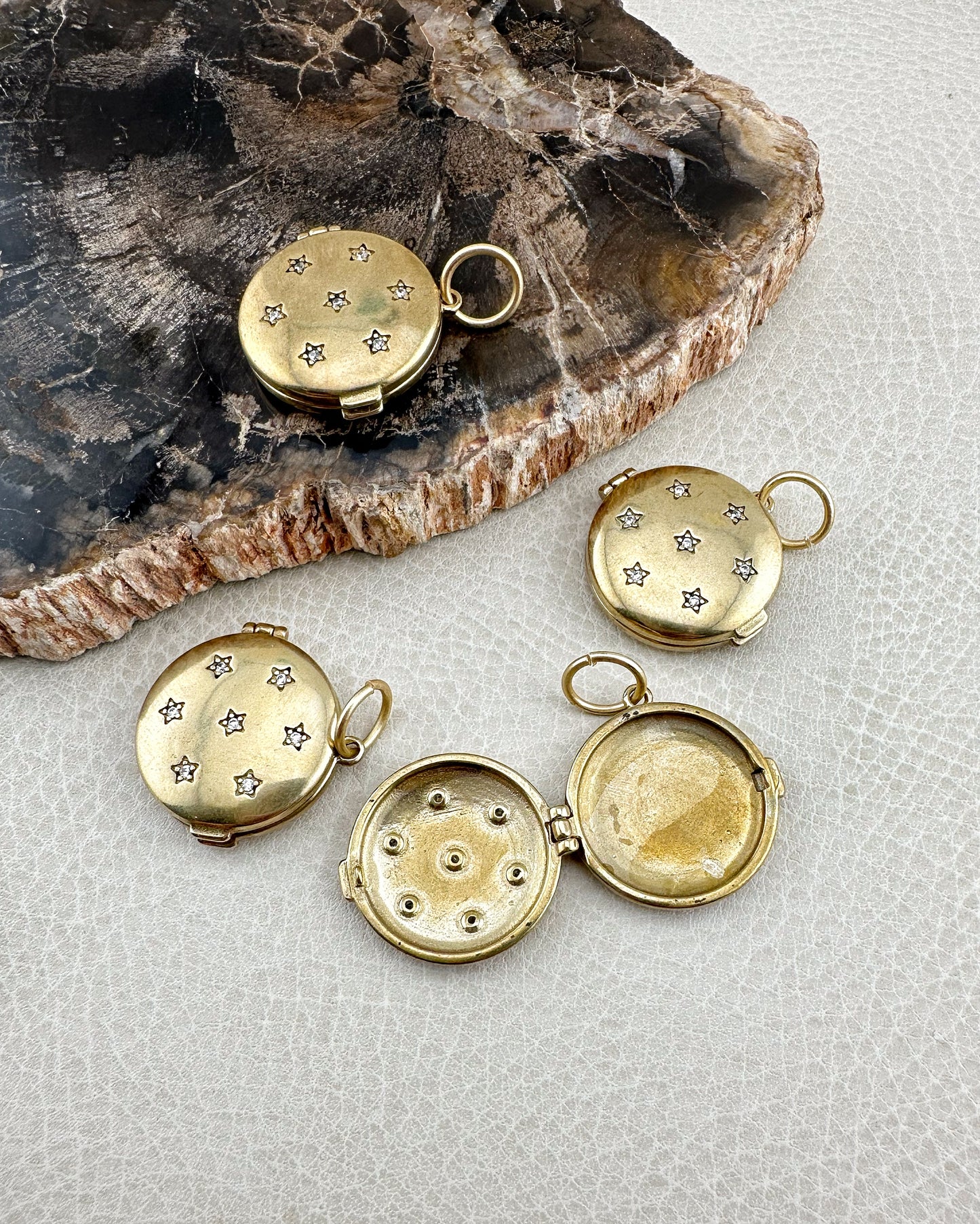 Starry Night Brass Locket