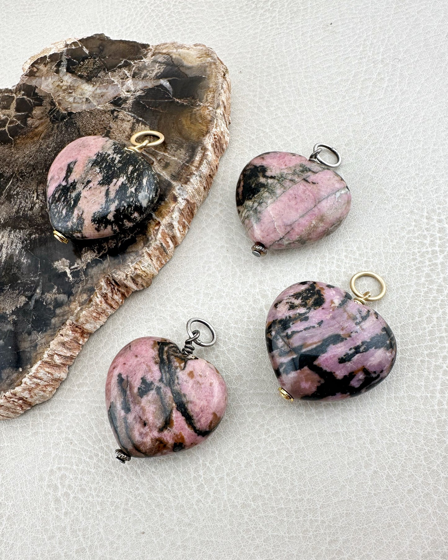 Rhodonite Heart (L)