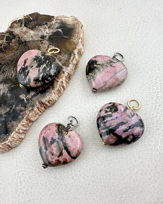 Rhodonite Heart (L)