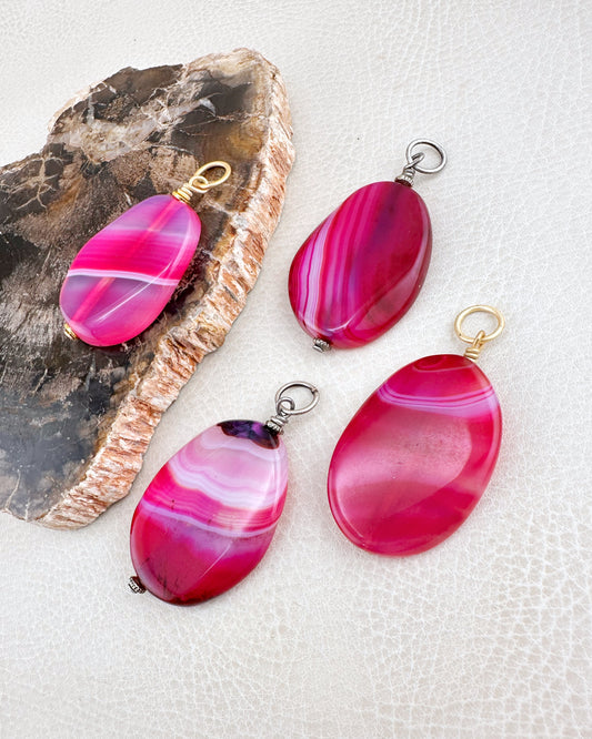 Fuchsia Agate (L)