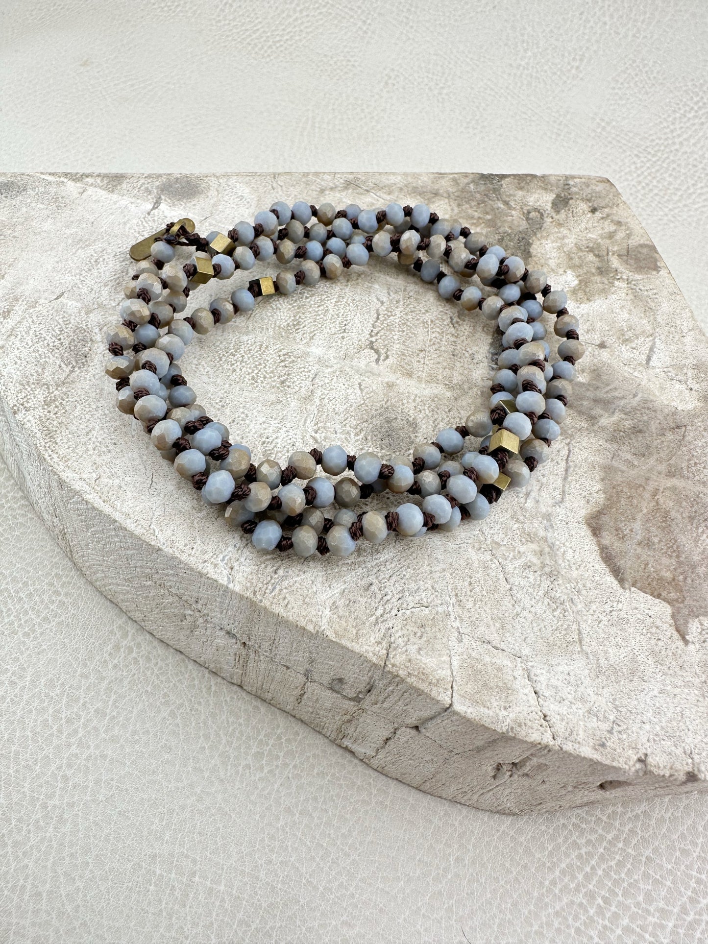 Dusty Periwinkle Knotted Chain