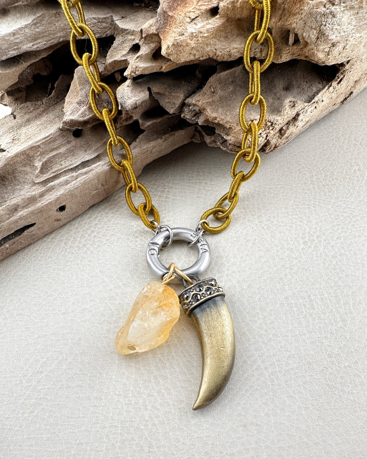 Citrine Amulet Necklace