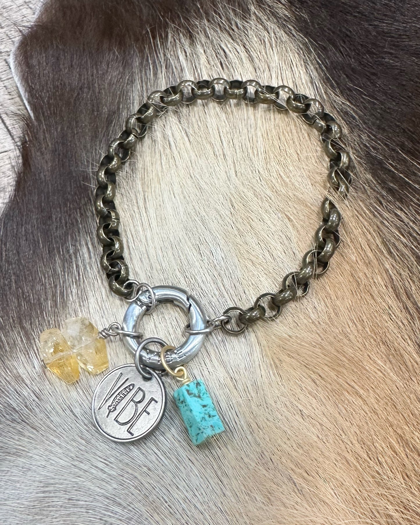 Citrine Link Bracelet