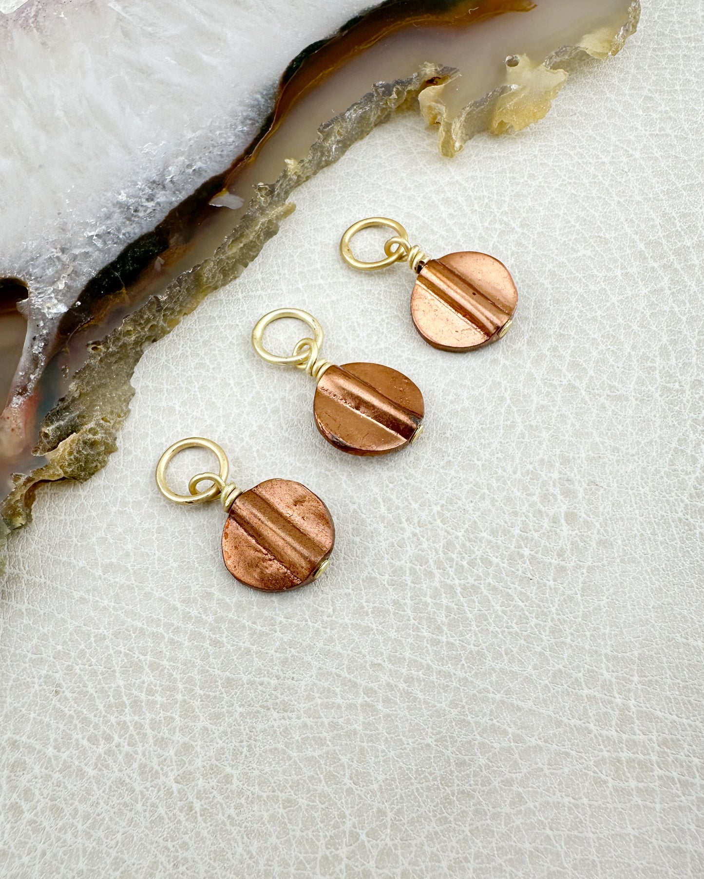 Copper Circle Charm