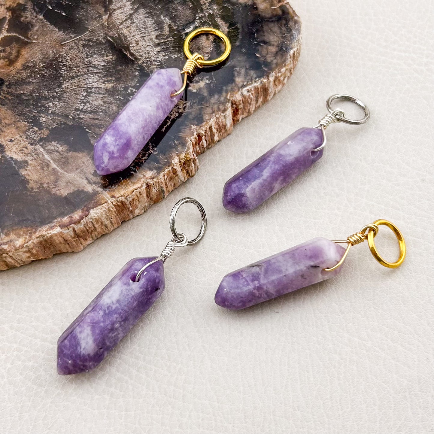 Lepidolite Double Point (L
