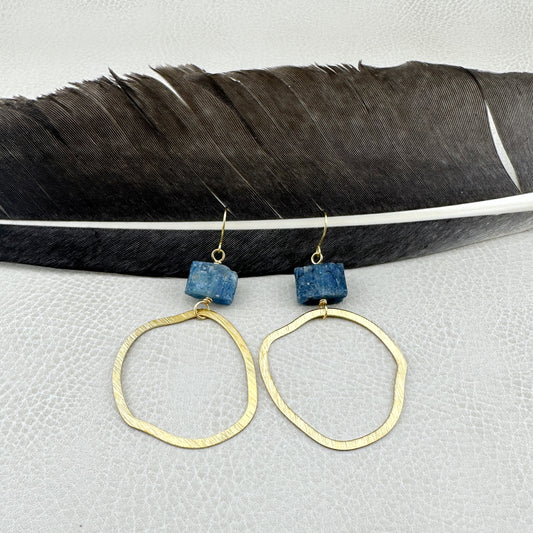 Celestial Flow Kyanite Hoops
