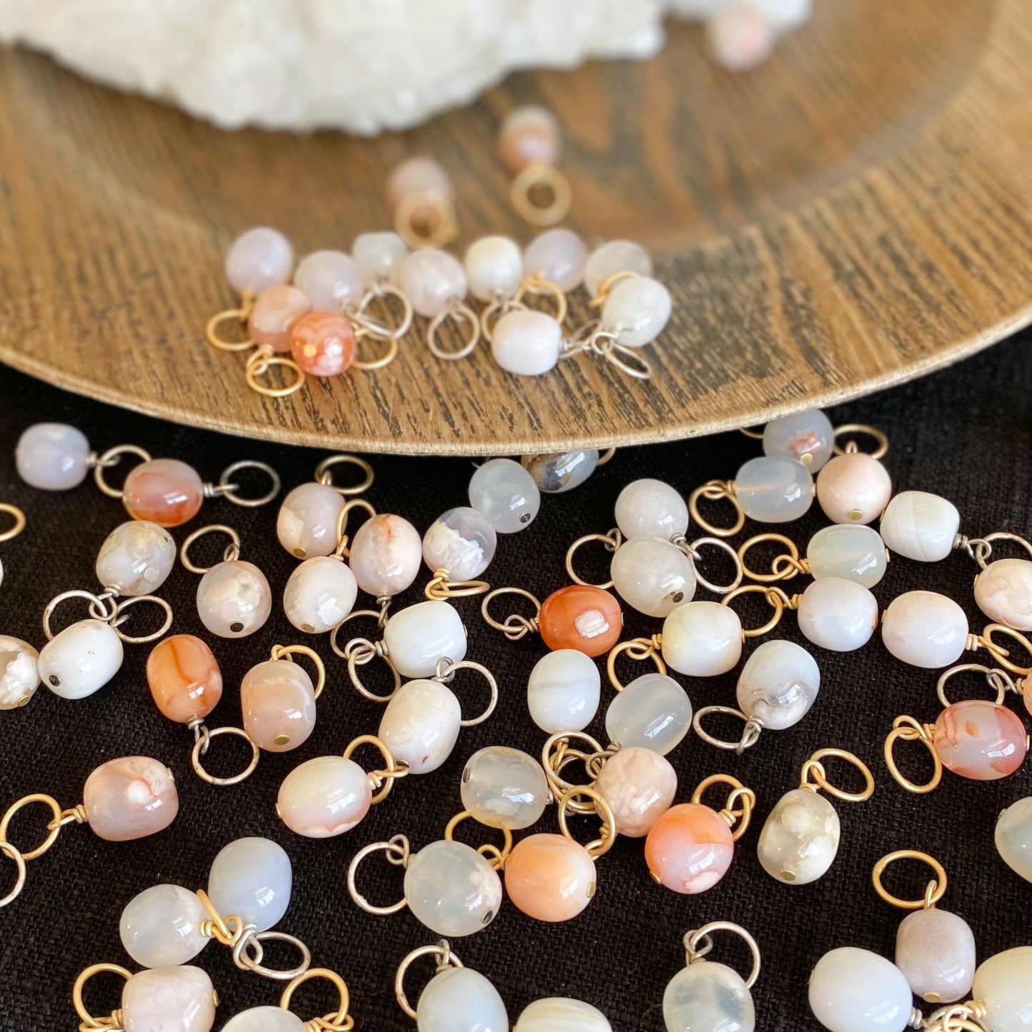 Cherry Blossom Agate Oval(S)