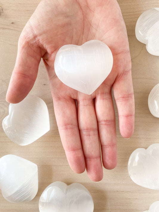 Selenite Heart